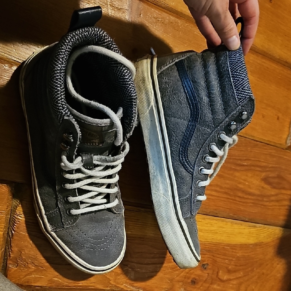 Vans MTE High-Top Sneakers - Gray and Blue